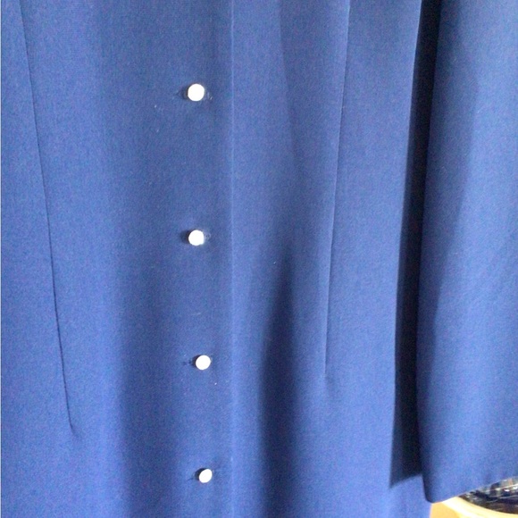 Classic  Talbots Navy bluee dress Size 8 - Picture 7 of 13